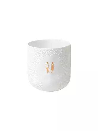RAEDER | Teelichthalter DANKBAR 8x8,5cm Weiss | 